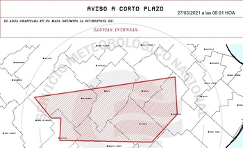 Imagen de la nota: Se emitió otro alerta para Olavarría