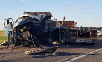 Imagen de la nota: Ruta 3: Funcionarios salieron ilesos de un fuerte accidente