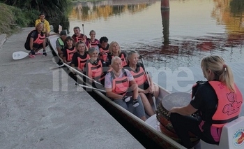 Imagen de la nota:  Finalizaron las remadas nocturnas veraniegas de Estudiantes