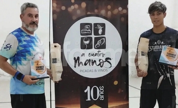 Imagen de la nota: Pelota Paleta: pareja “Bataraz” en Laprida y acción en el trinquete