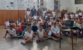 Imagen de la nota: El Municipio realizó una charla de cuidado responsable de animales de compañía en la Escuela N° 14 de Sierras Bayas