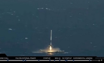 Imagen de la nota: El increíble video del cohete que fue y volvió a aterrizar a la Tierra