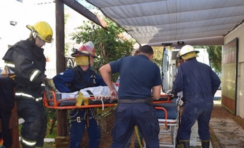Imagen de la nota: Obrero gravemente herido: trabajaba en lo alto de un edificio