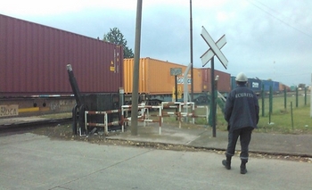 Imagen de la nota: Descarriló un vagón de un tren de carga