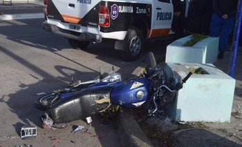 Imagen de la nota: Dos motociclistas heridos en un fuerte choque