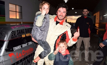 Imagen de la nota: Curra, Tambucci y Matta festejaron en el Amco