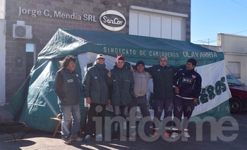 Imagen de la nota: Protesta de Camioneros en distribuidora de Sancor