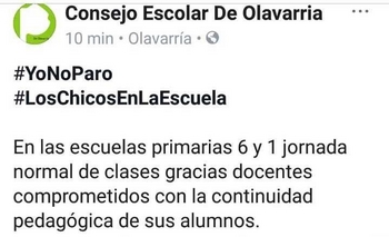 FUD repudió publicaciones del Consejo Escolar Imagen de la nota: FUD repudió publicaciones del Consejo Escolar