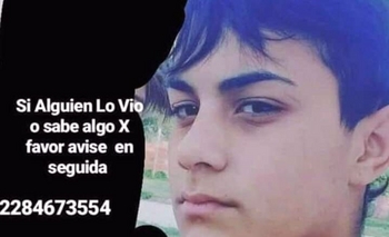 Imagen de la nota: Buscan intensamente a un adolescente de 15 años  