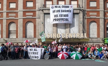 Imagen de la nota: Paro de los empleados de casinos bonaerenses
