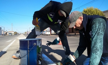 Imagen de la nota: Comenzó la cuadrilla de pintura de 