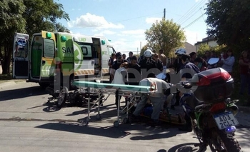 Imagen de la nota: Dos heridos en accidentes de tránsito casi simultáneos