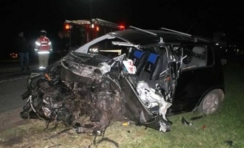 Imagen de la nota: Impactante accidente en ruta 205: un muerto y dos heridos