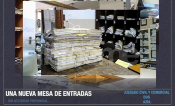 Imagen de la nota: Un juzgado Civil azuleño desarrolló una mesa virtual 