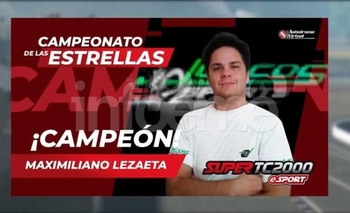 Lezaeta ganó el “Desafío de las Estrellas” del Súper TC2000 virtual Imagen de la nota: Lezaeta ganó el “Desafío de las Estrellas” del Súper TC2000 virtual