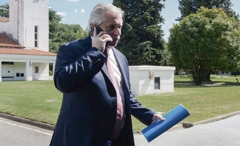 Alberto Fernández está  Imagen de la nota: Alberto Fernández está