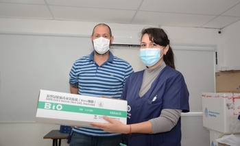 Imagen de la nota: Llegaron a Olavarría más de 1500 dosis de la Sinopharm