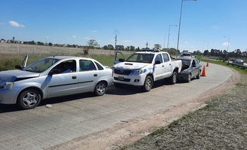 Imagen de la nota: Choque en cadena en la Ruta 226: un patrullero involucrado