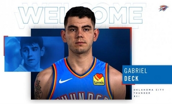 Imagen de la nota: Oklahoma Thunder oficializó la llegada de Gabriel Deck