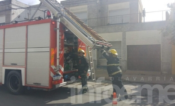 Imagen de la nota: Bomberos trabajaron en un principio de incendio 