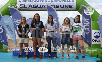Imagen de la nota: Salvatierra ganó su categoría en el Open Water Argentina