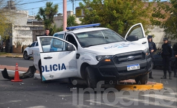Imagen de la nota: Dos heridos tras el fuertísimo choque de un móvil 