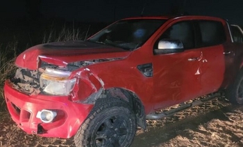 Imagen de la nota: Una camioneta chocó a una vaca en un camino rural