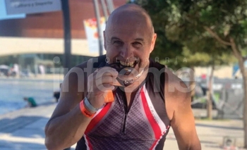 Imagen de la nota: Representantes del “Bata” en un Provincial y en el Medio Ironman