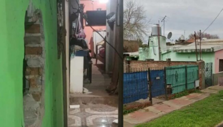 Insólito: hicieron un boquete en la pared, robaron en la casa lindera e intentaron desentenderse de la situación