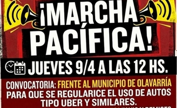 Imagen de la nota: Remises contra Uber: marcha para pedir “condiciones iguales”