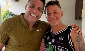 Imagen de la nota: Alejandro Sanz y la del “Bata”, junto a Ronaldo