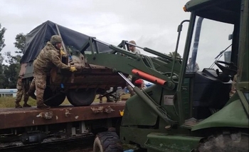Imagen de la nota: Pasará por Olavarría un tren con material del Ejército