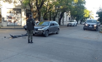 Imagen de la nota: La mañana comenzó con un accidente de tránsito