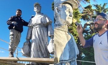 Imagen de la nota: Restauran el monumento a Fray Romeo Musaragno