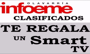 Imagen de la nota: Clasificados Infoeme: ¡Ya está el ganador del Smart TV!