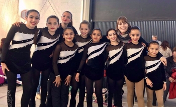 Imagen de la nota:  Gran labor de las patinadoras albinegras en el regional