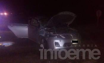 Imagen de la nota: El ex intendente José Eseverri volcó en la Ruta 3