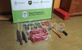 Secuestraron carne y proyectiles en un allanamiento por abigeato Imagen de la nota: Secuestraron carne y proyectiles en un allanamiento por abigeato