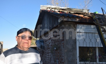 Imagen de la nota: Colocaban una membrana y se les incendió el techo 