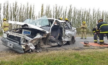 Imagen de la nota: Ruta 205: cinco heridos en violento choque frontal 