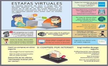 Imagen de la nota: Fiscalía General: consejos para no caer en estafas virtuales 