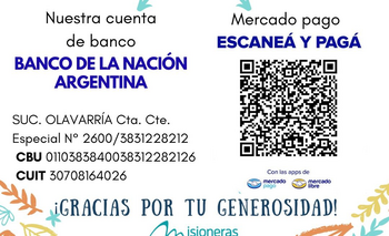 Imagen de la nota: Misioneras de la Inmaculada Padre Kolbe solicita ayuda