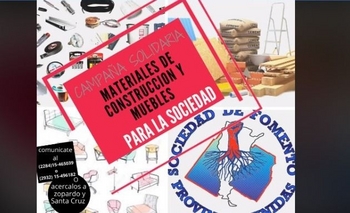 Imagen de la nota:  Provincias Unidas recibe materiales de construcción