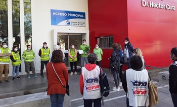 Imagen de la nota: Homenaje de los docentes al personal de salud