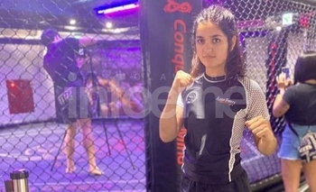 Imagen de la nota: En Taiwán, Ludmila Zárate se animó a combatir en la jaula