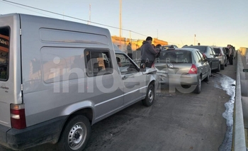 Imagen de la nota: Choque en cadena sobre el puente de Colón