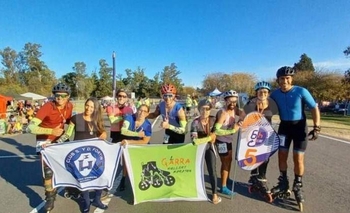 Imagen de la nota: Patín Carrera: debutó el equipo Máster “Fortinero”