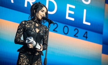 Premios Gardel 2024: Miranda se llevó el de oro y Lali Espósito el galardón a canción del año Imagen de la nota: Premios Gardel 2024: Miranda se llevó el de oro y Lali Espósito el galardón a canción del año