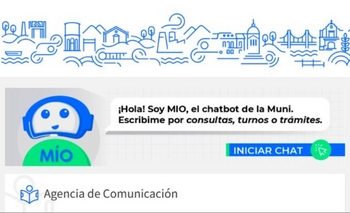 Imagen de la nota: “Mío”, el nuevo chatbot del Municipio para gestión de trámites y turnos