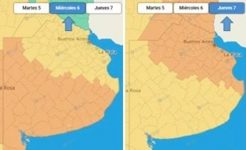 Imagen de la nota: Rige una alerta naranja para este miércoles en Olavarría